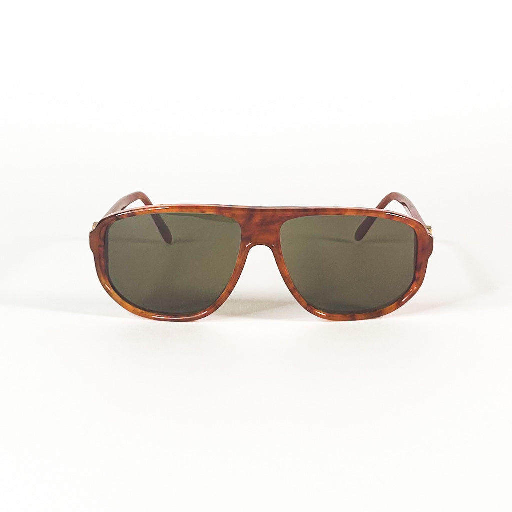 YSL OCEAN Vintage Sunglasses – Honey Tortoise & Gold Logo