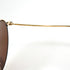Lunettes Morel vintage monture ronde en métal doré vue de côté