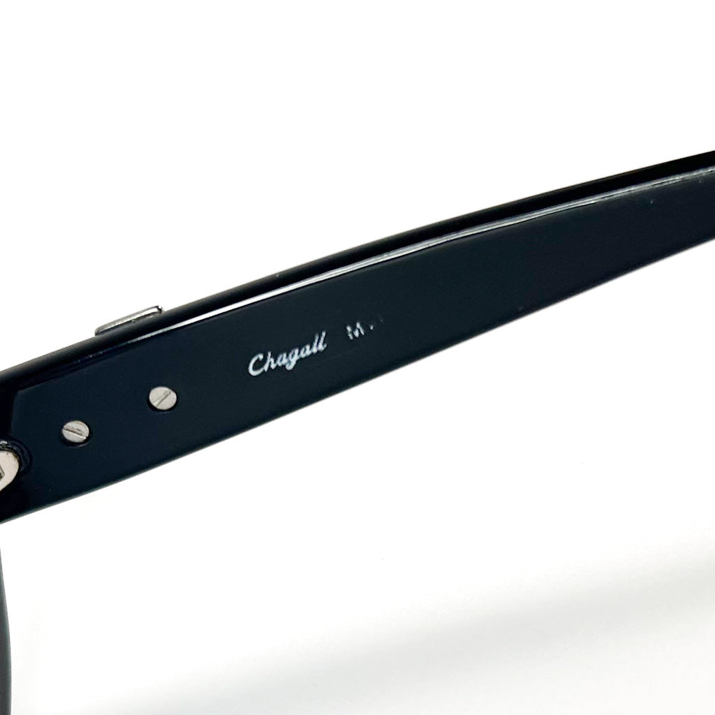 Lunettes Chagall fabriquées en France style années 90 avec verres bleus