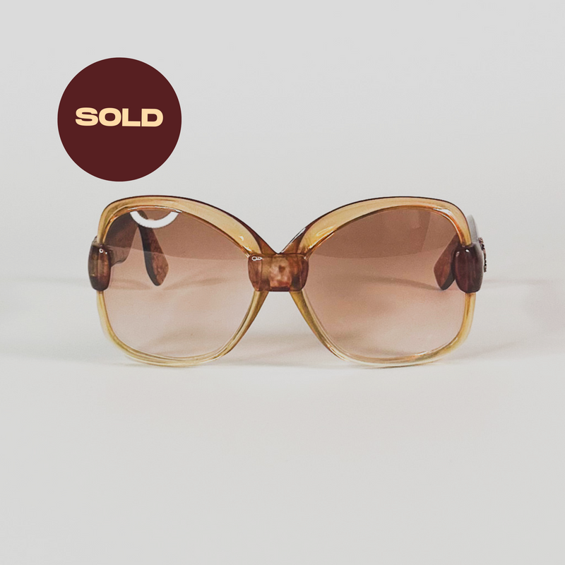 yves saint laurent YSL logo red Tortoise prescription Sunglasses vintage Yves Saint Laurent 188 – Vintage Frames Company main image 4