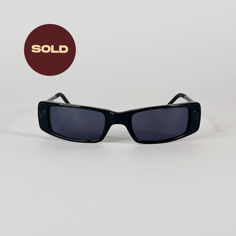 Chanel 5036 vintage black glasses – Made in Italy – Vision Janine