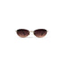 lunettes vintage chanel 2054-B C125 métal doré strass verres bruns – face avant