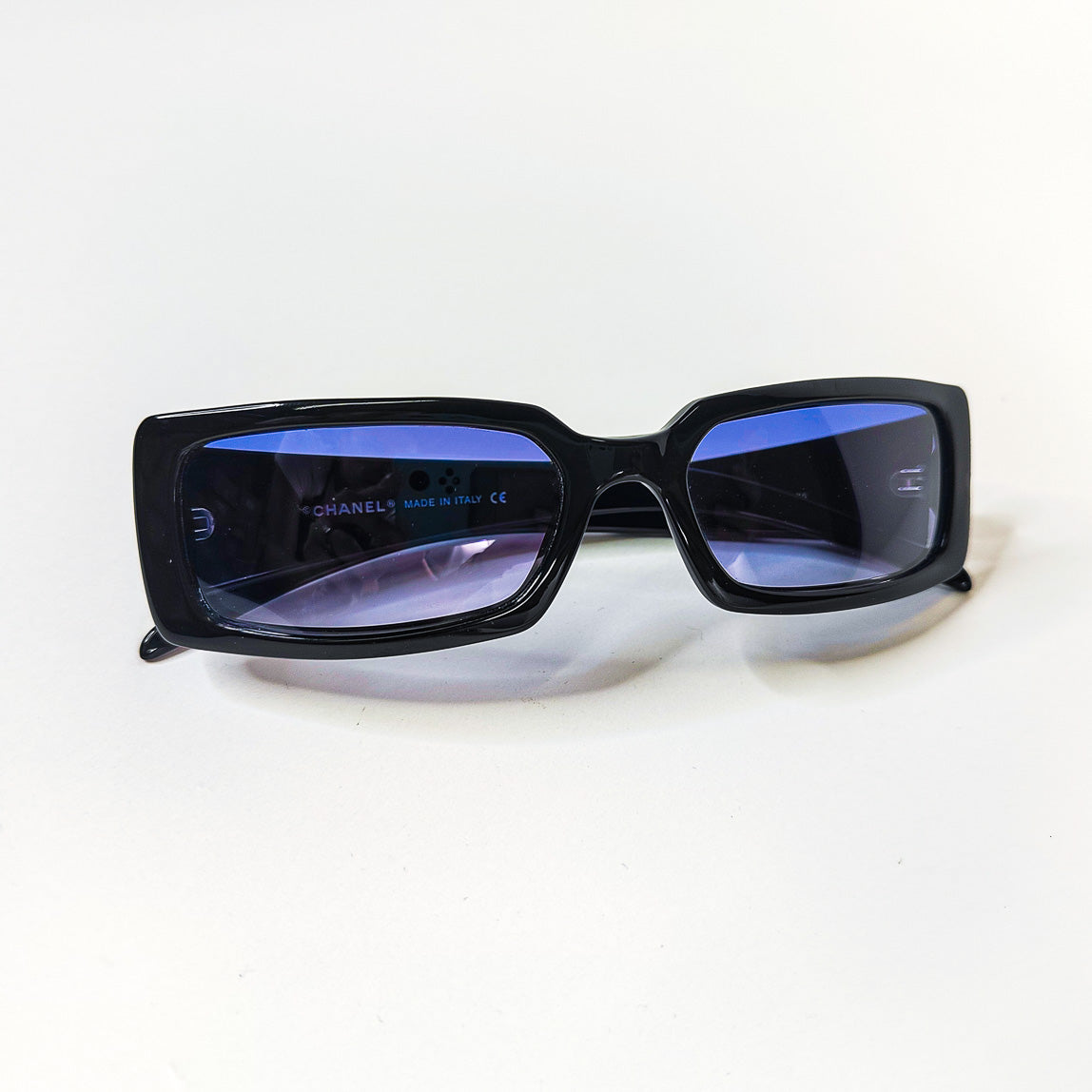 lunettes vintage chanel 5046 C501/9 noir verres bleus
