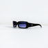 lunettes vintage chanel 5046 C501/9 noir verres bleus – vue trois quarts