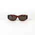 Lunettes Jean Patou vues de face – monture papillon vintage écaille, années 90