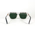 Vue arrière des lunettes Philipp Plein – verres verts et branches fines noires
