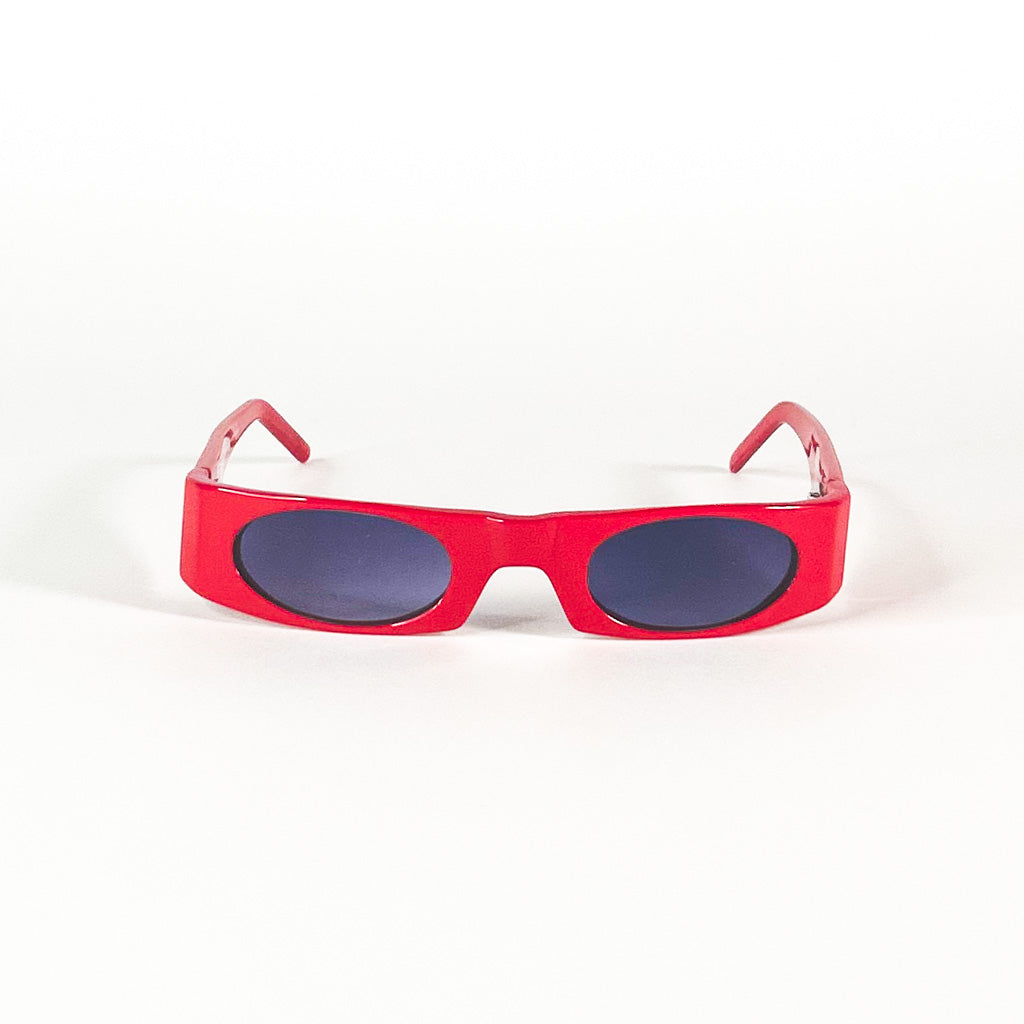 Vue de face des lunettes Zorro by MIX modèle 9163 DR en coloris red flash