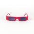 Vue de face des lunettes Zorro by MIX modèle 9163 DR en coloris red flash