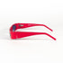 Vue 3/4 des lunettes Zorro by MIX red flash avec verres teintés bleus