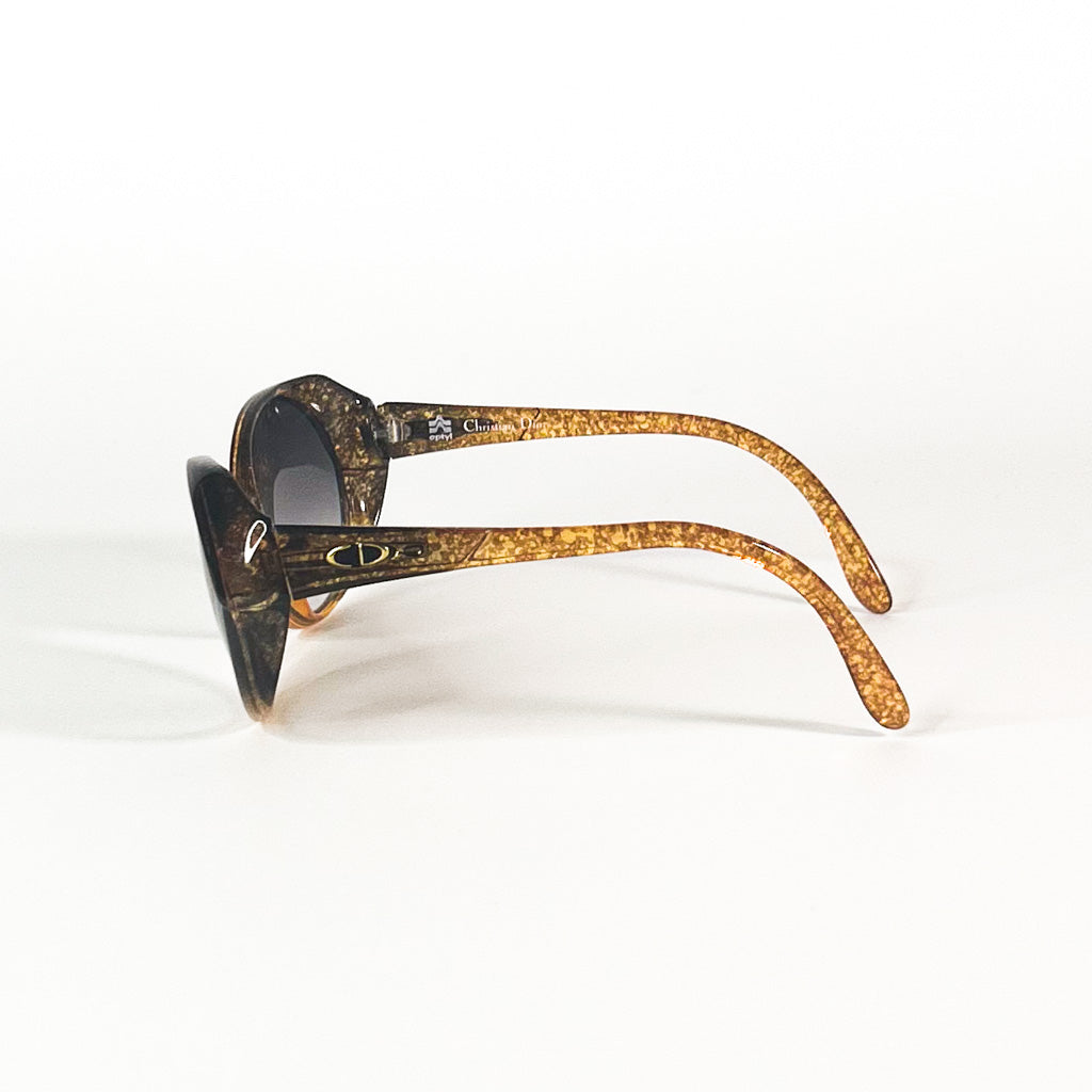 vue latérale lunettes Dior vintage