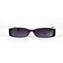 Vue frontale des lunettes Chanel 3094 c.860, monture noire rectangulaire années 2000