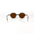 Vue arrière des lunettes JF Rey JF2720, branches écartées, verres ronds bruns et monture mi-transparente