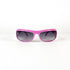 Lunettes de soleil Nouvelle Vague Richmond S80 : vue frontale centrée, monture rose et verres gris dégradé