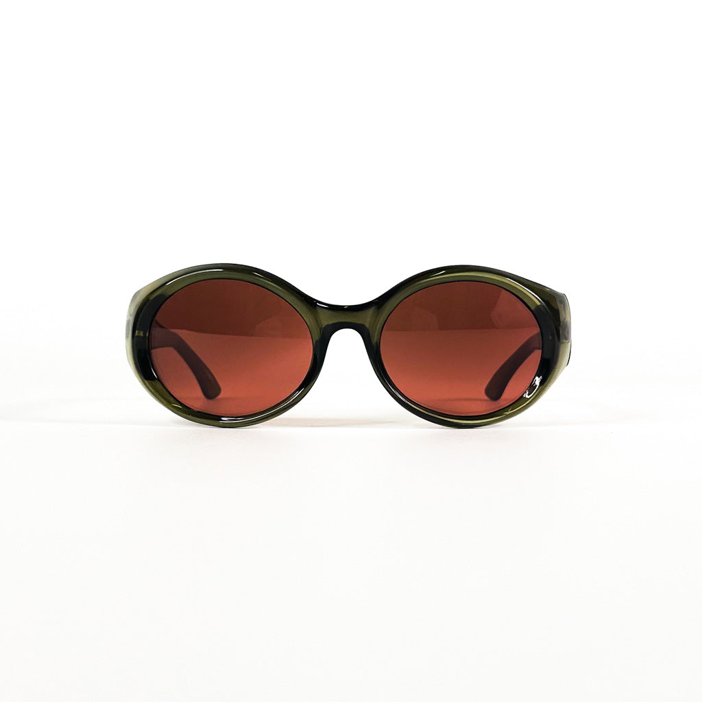 Gucci GG2434/S lunettes soleil vert translucide face