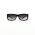 Vue latérale lunettes de soleil Yves Saint Laurent vintage monture noire verres dégradés