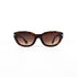 Lunettes de soleil Persol vintage cat-eye écaille vue de face