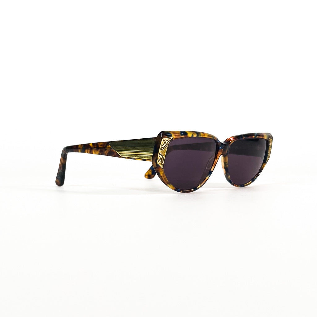 vue 3/4 lunettes Mariella Burani écaille N° 5002