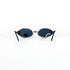 Lunettes Dolce Vita DVS-11 en vue rapprochée de face, mettant en évidence la transparence de la monture et la teinte des verres