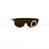 	Lunettes de soleil Nouvelle Vague Sally P1 – vue frontale visière monoverre brun, silhouette futuriste, accessoire mode vintage