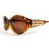Vue de trois quarts des lunettes Christian Dior 2766 avec face écaille et branche métal CD