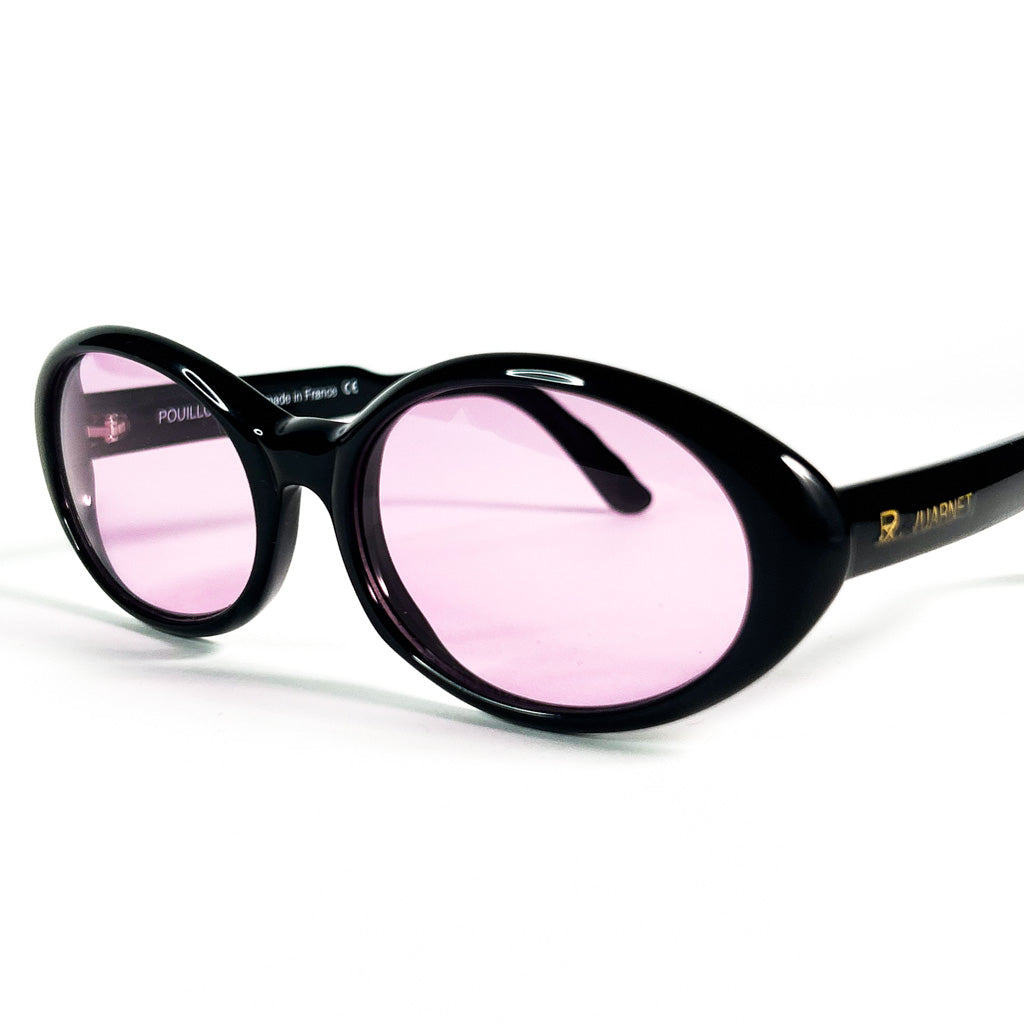 Zoom sur monture Vuarnet et verres roses