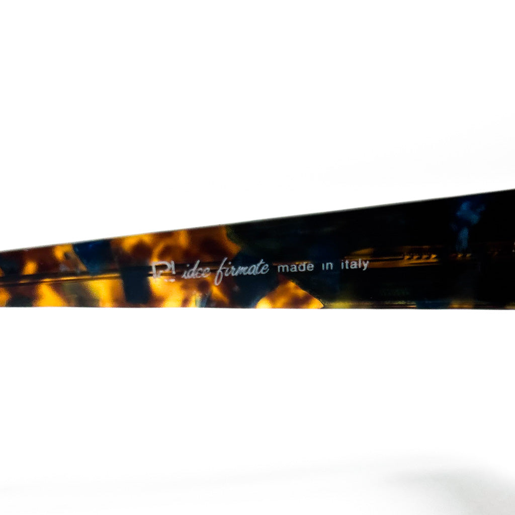lunettes de soleil vintage Mariella Burani inscription idee firmate made in Italy sur branche intérieure