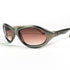 Vue de 3/4 des lunettes de soleil Vuarnet modèle 038 - verres marron