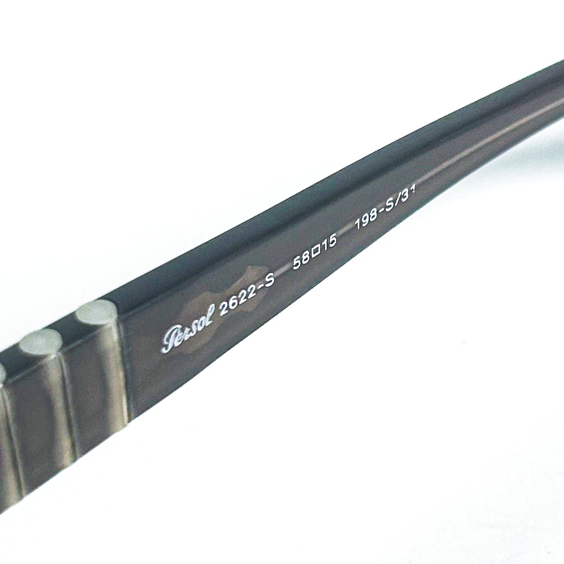 Logo Persol 2622‑S 58□15 gravé intérieur