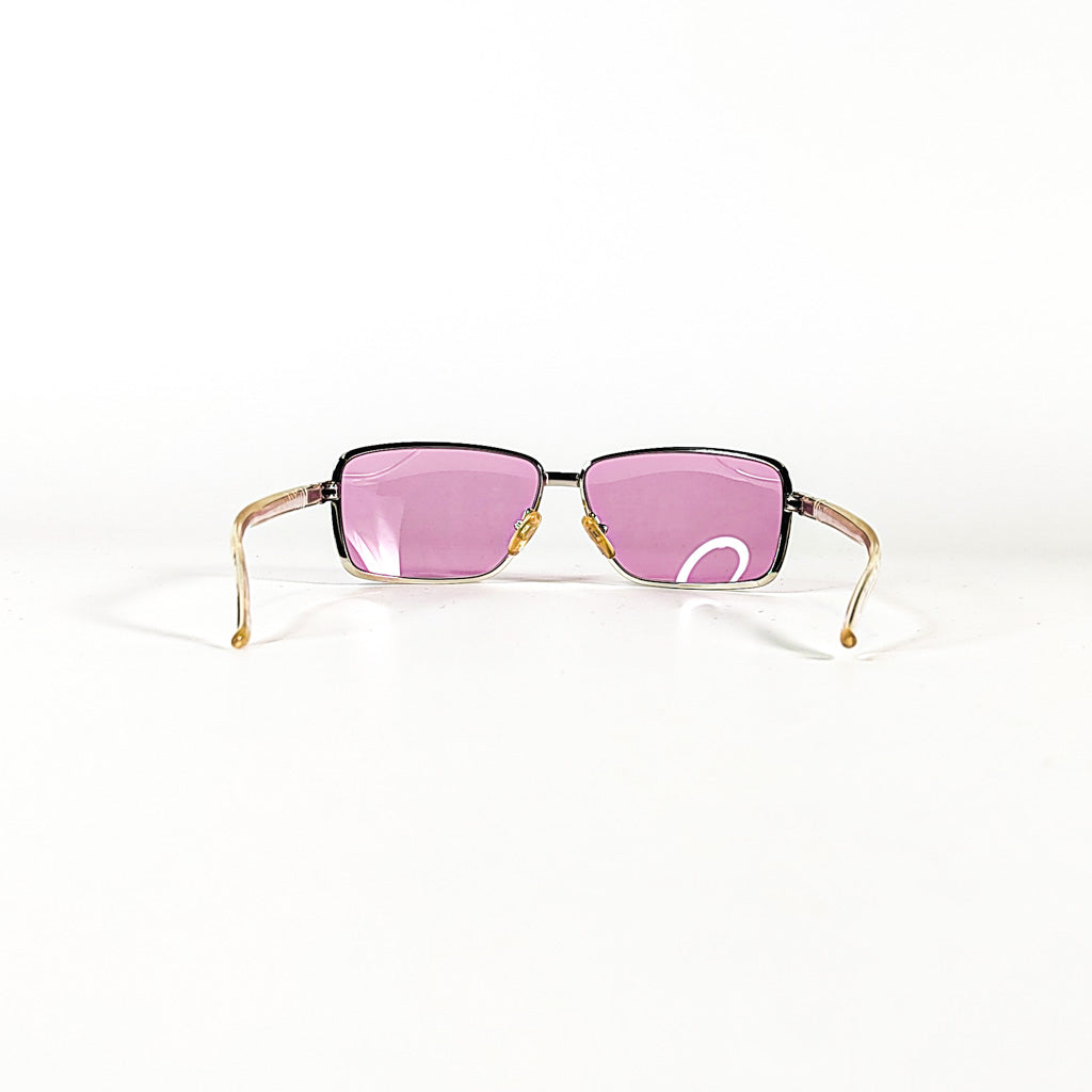 Vue frontale des lunettes rectangulaires Yves Saint Laurent