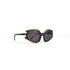 Lunettes de soleil vintage noires et jaunes – vue en perspective droite