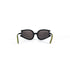  Lunettes de soleil vintage noires et jaunes – vue arrière avec branches ouvertes