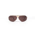 Lunettes de soleil vintage Kappa modèle 250 dorées vues de face