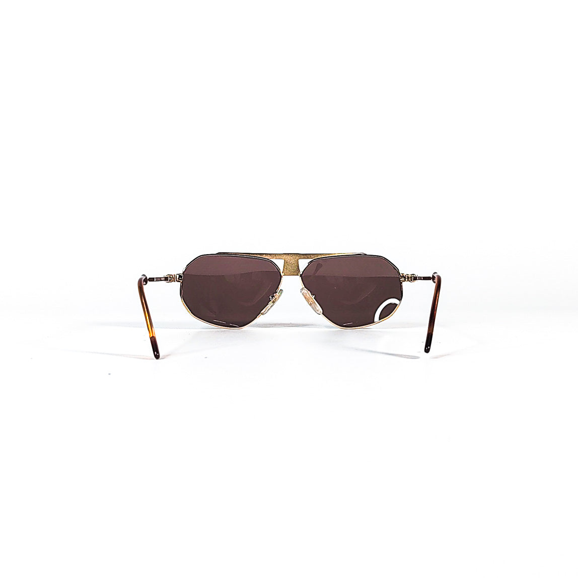 Lunettes Kappa 250 dorées avec verres marron foncé