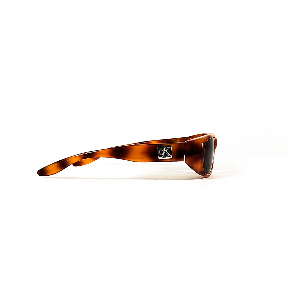 Profil gauche lunettes Calvin Klein 5085 avec logo cK argenté