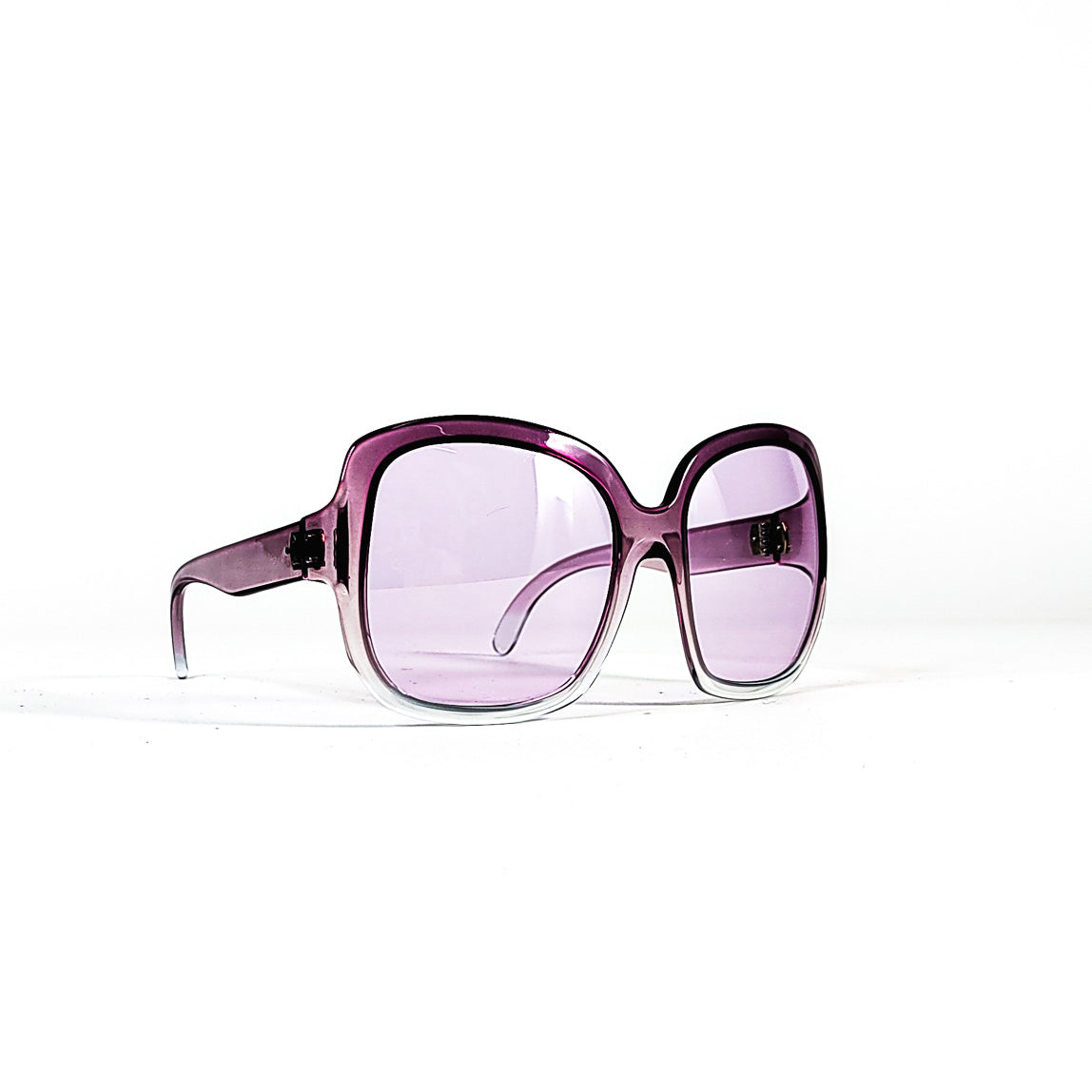 profil monture lunettes violet acétate années 90