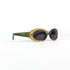 lunettes Gucci GG 2438/S vertes vue de trois-quarts