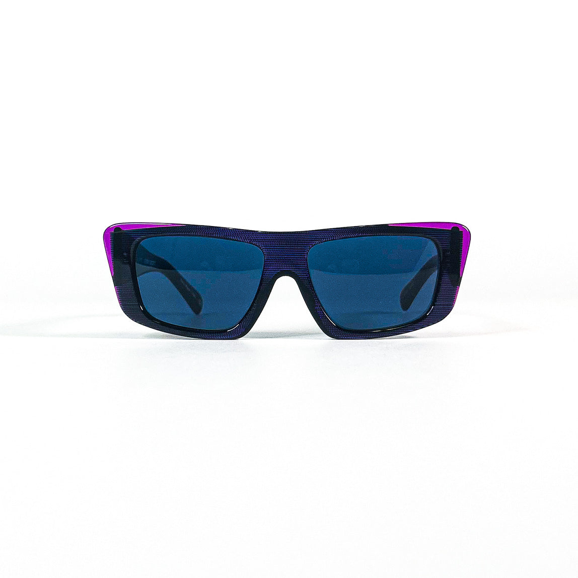 Lunettes Alain Mikli Jeremy Scott rectangulaires violettes face avant