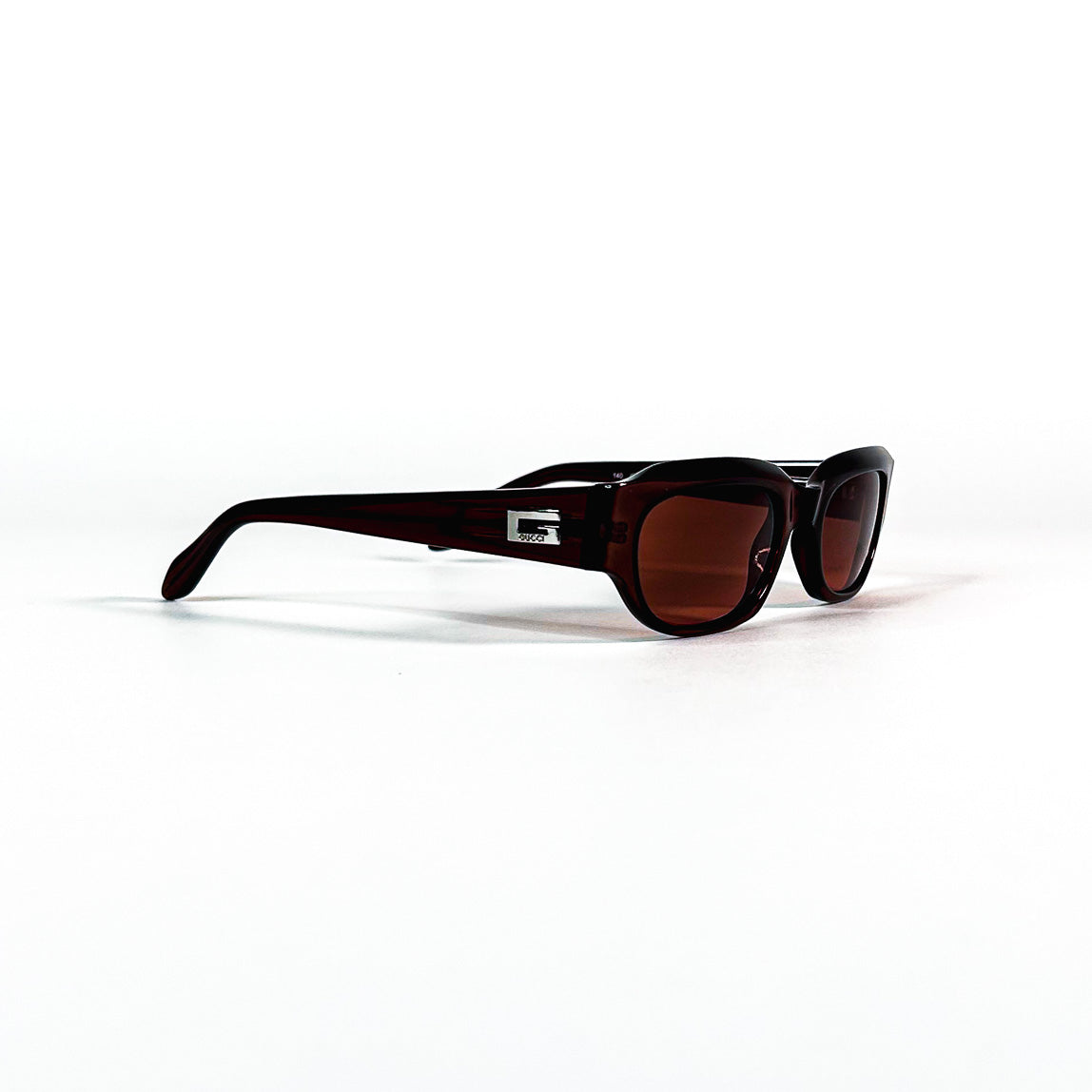 Vue trois-quarts avant lunettes Gucci GG2425 Optyl marron