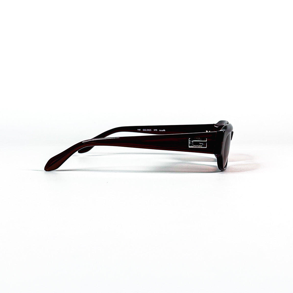 Angle profil lunettes Gucci GG2425 Optyl marron