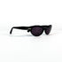 Lunettes Persol noires ovales verres foncés vue trois quarts