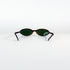 Vue face étroite Moschino M3573‑S, lunettes ovales 90s