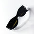 Lunettes Lozza vintage ovales noires vues de dos, branches croisées