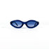 Face avant lunettes Moschino vintage acétate bleu et verres bleus