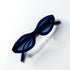 Lunettes Moschino vintage œil-de-chat bleu en acétate et verres bleus