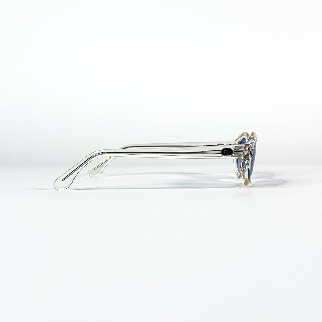 Profil Nouvelle Vague Viola cristal transparent verres bleu