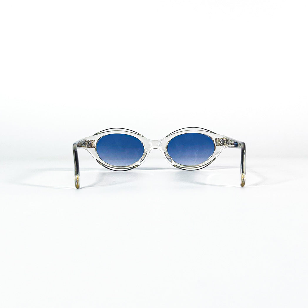 Profil Nouvelle Vague Viola cristal transparent verres bleu"