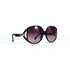 Vue 3/4 droite lunettes Dior 2320 90 CD doré sur acétate noir
