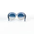 Vue de face lunettes Givenchy rondes oversize bleu dégradé