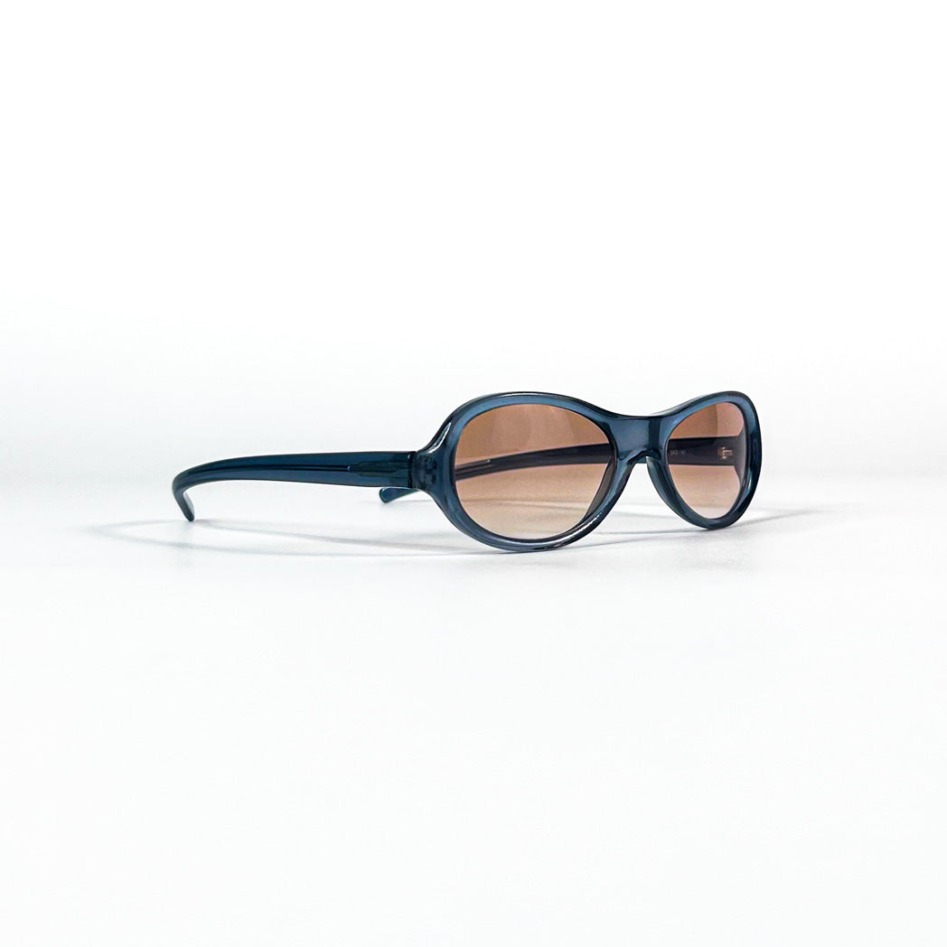 Vue profil lunettes Prada SPR 04A 2AD-1A1 ovales