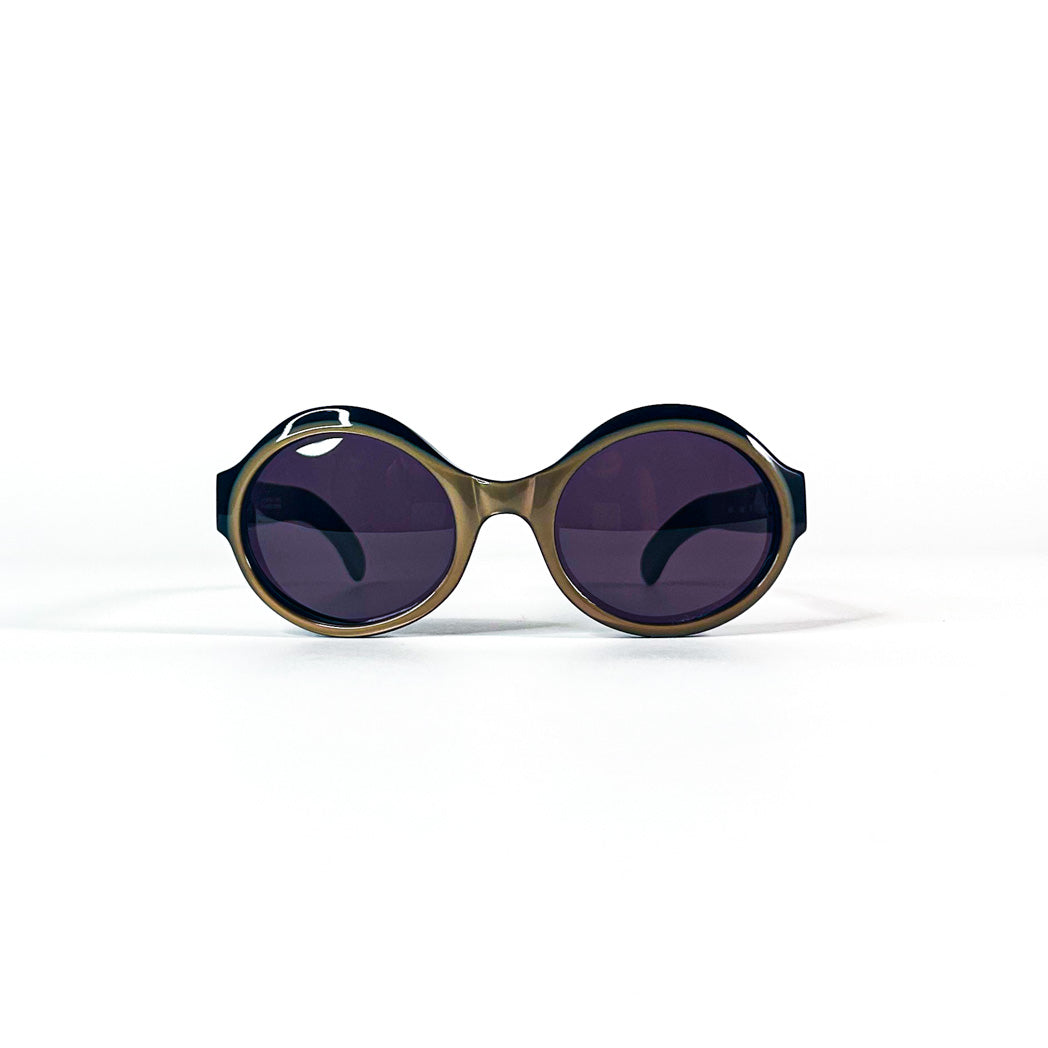 Face avant lunettes rondes noires Emmanuelle Khanh 4250